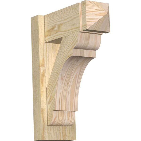 Ekena Millwork Olympic Arts & Crafts Rough Sawn Outlooker, Douglas Fir, 6"W x 14"D x 18"H OUT06X14X18OLY03RDF - main